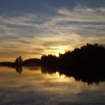 Saimaa sonnenuntergang