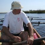 Lui beim Rudern auf der Peene