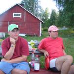 Patrik Niklas vor der Sauna SP07