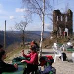 traben trabach Ruderer auf der Burgruine SMR08