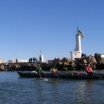 Touristenattraktion Ruderboot an der Mole C10
