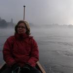 Sophie im Nebel bei Meissen Moldau Elbe 2010