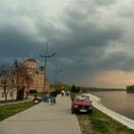 Apatin kurz vor dem gewitter Donau 2012