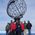 Ruderer am Globus am Nordkap 2012