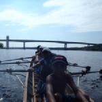 Kindervierer vor Bruecke puumala finnland 2014