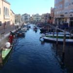 anlegen vor dem hotel caldins chioggia po 2014