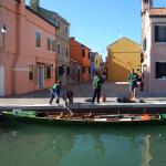 burano mit dem ruderboot 2014
