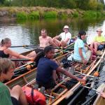 Ruderboote vor Rozan 2015