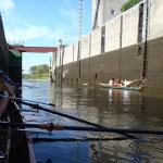 Schleuse Zeran mit ganz wenig Wasser 2015