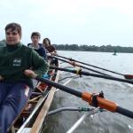 Ruderboot auf dem Weg nach Wusterwitz 2015