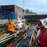 endlich komplett in Holland Schleuse Maas 2017
