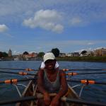 vor der Schleuse Gorinchem Maas 2017