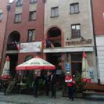 Elblag Ruderer vor Hotel 2017
