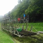 Ruderboot auf der schiefen Ebene Polen 2017