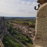 Pyrenäenblick von der Stadtmauer Midi 2018