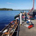 Gepaeck fuer 19 Rudertage in die Boote 2019