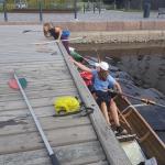 der steg war eher fuer yachten gedacht Kuopio 2019