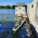 Baden im Yachthafen Muellrose Spreewald 2020