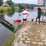 Baumgarten Marathon Boot auf Wanderfahrt Saar WRT2021