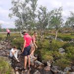Ruderer am Zulauf des Soulisjärvi Inari 2022