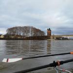 Ruderboot vor Worms Silvester 20222