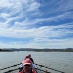 Ruderboot auf dem Weg zu Djerdap 2 Donau 2023
