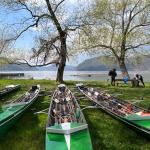 Ruderboote im eisernen Tor Donau 2023