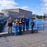 Ruderer vor dem Stockholmer Schloss 2023
