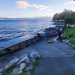 Ruderboote am Genfer See Oktober 2023