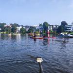 Auf dem Teich in Hamburg Herbst 2023