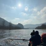 Burg Schreckenstein mit Ruderboot 2024