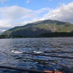 Blick auf Balestrand vom Ruderboot aus 2024
