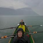 Ergiebige Regenfälle Ruderboot Fjord 2024