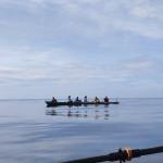 Auf der Ostsee Mündung der Dzwinow 2024