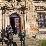 Ruderer vor dem Kloster Leubus Oder 2024