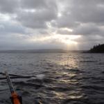 Oslofjord die Sonne kommt durch 2018